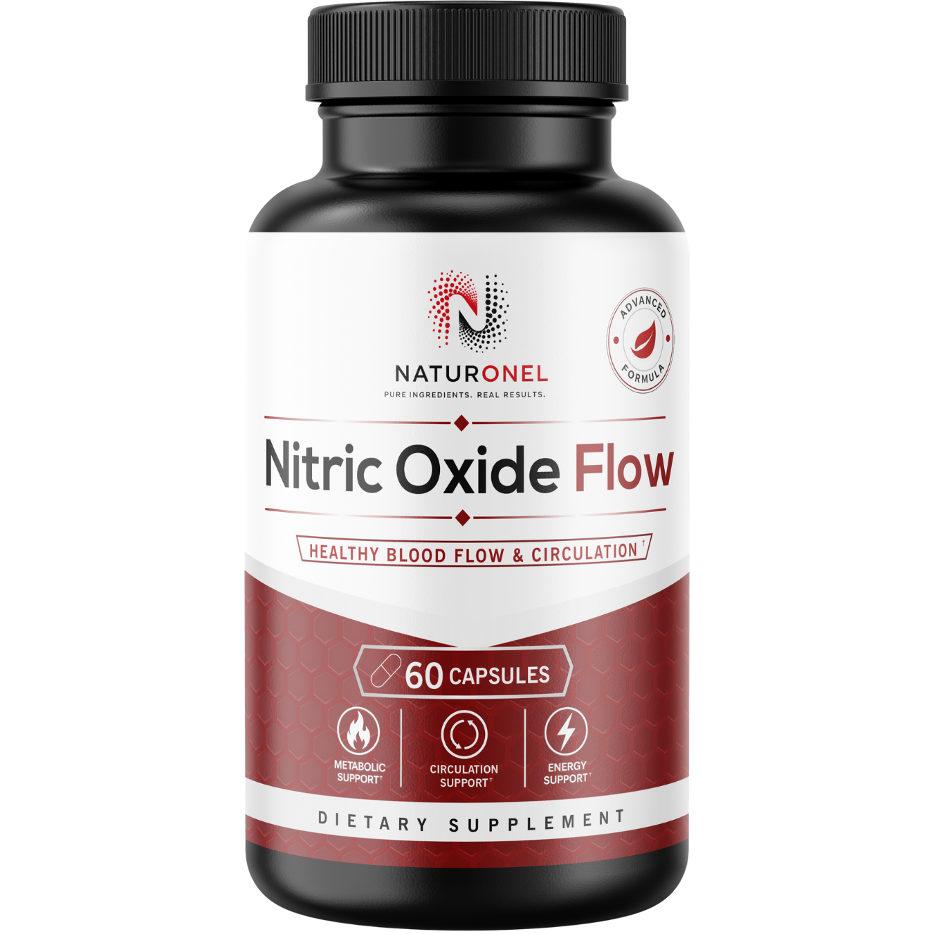 Nitric Oxide Flow Supplement – L-Arginine, L-Citrulline & Beta-Alanine Formula for Healthy Blood Flow, Circulation & Energy Support – Nitric Oxide Booster