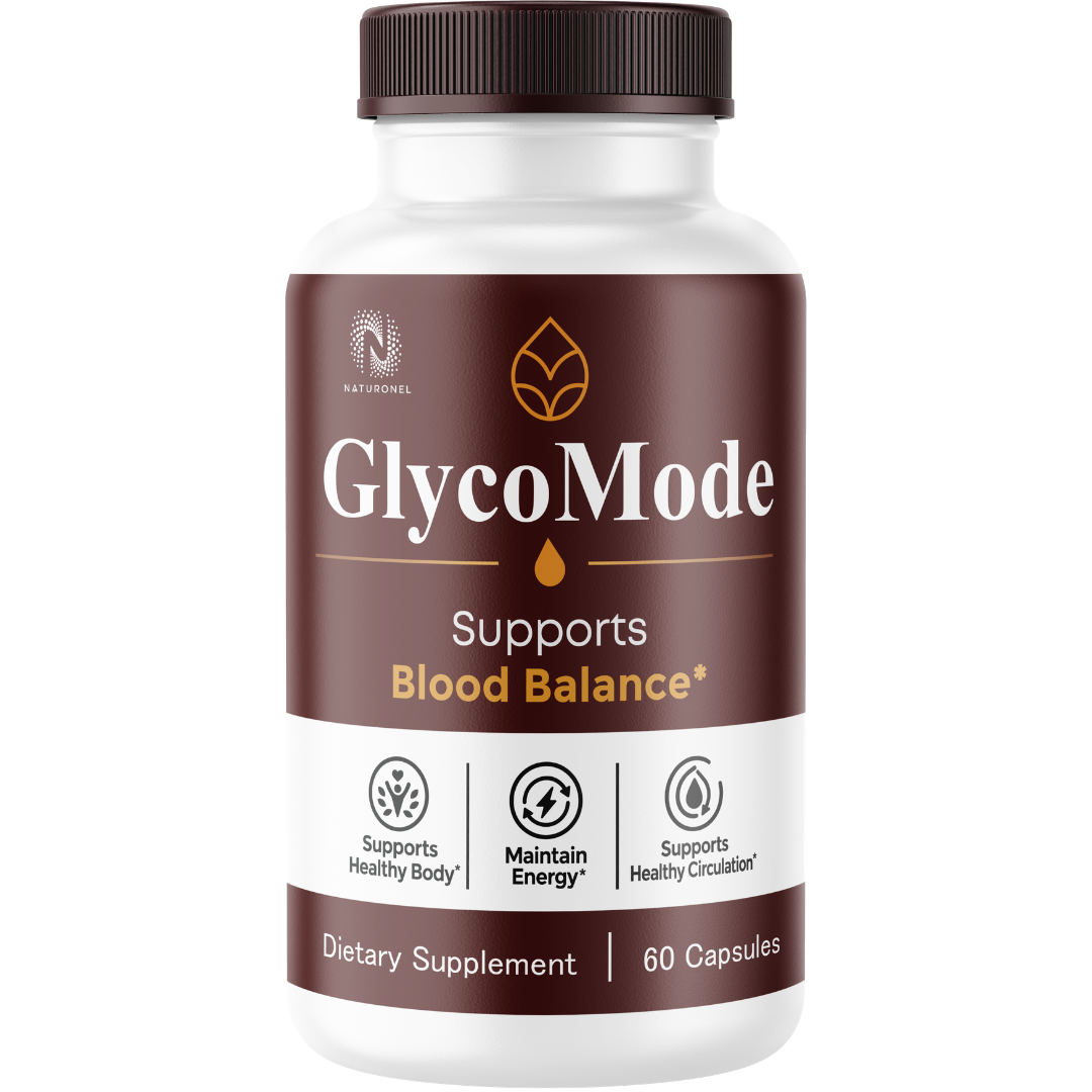 GlycoMode Advanced Blood Sugar Support – Blood Balance Supplement with Chromium, Cinnamon, Banaba & Bitter Melon – Supports Healthy Circulation, Metabolism & Energy