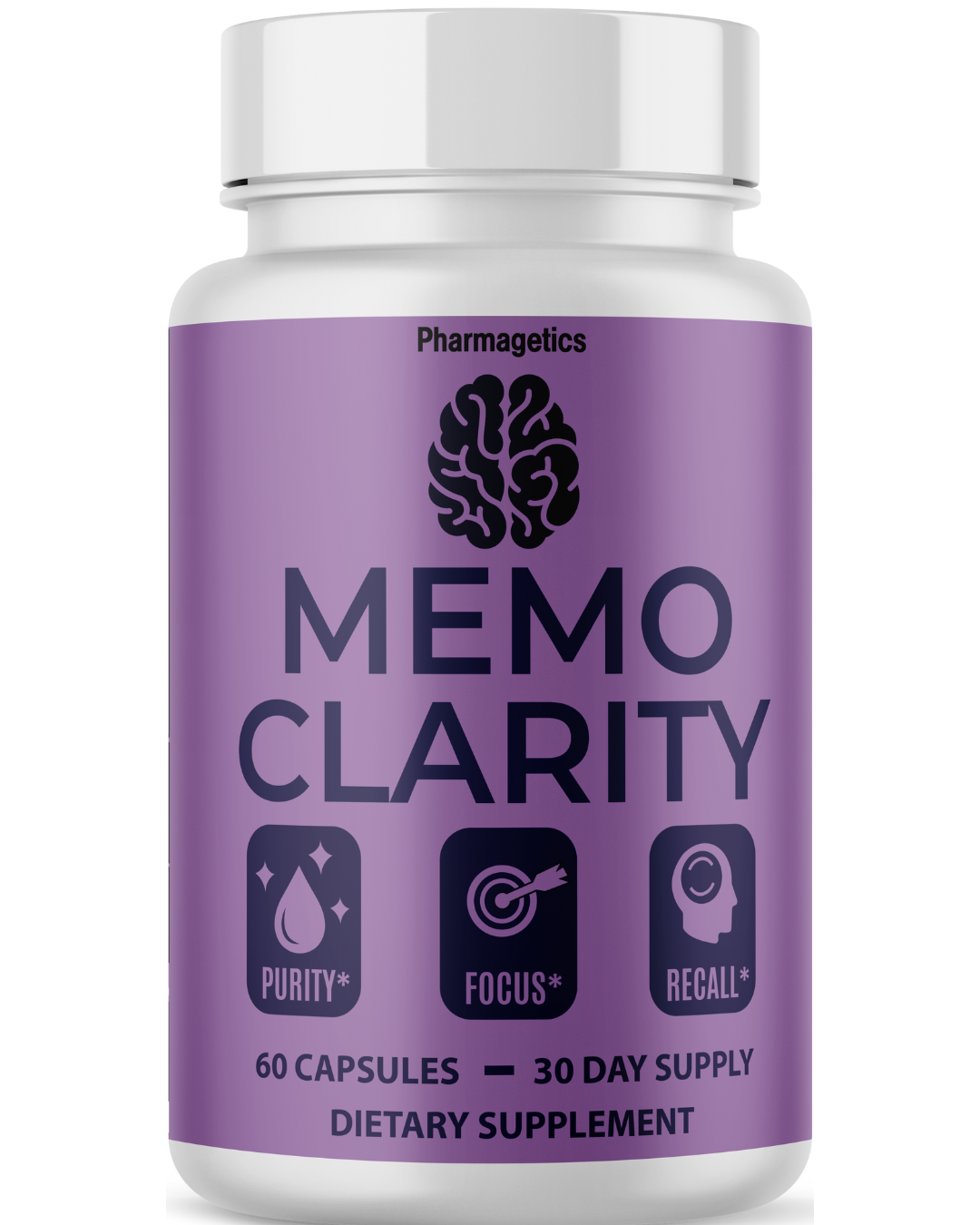 Memo Clarity Healthy Brain Support Supplement, Memory Health 60 Capsules