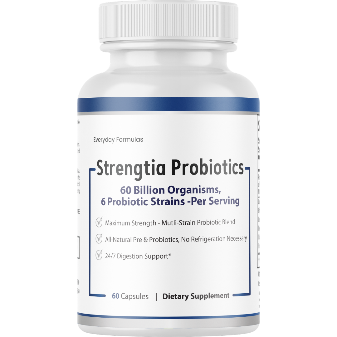 Strengtia Probiotics - Mutli-Strain Probiotic Blend Maximum Strength 60 Capsules