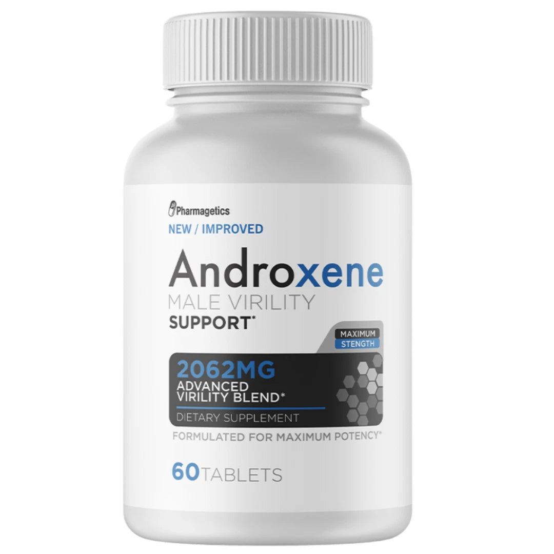 Androxene Men's Daily Wellness Formula – Advanced Botanical Blend with Maca Root, Tribulus, Tongkat Ali, Horny Goat Weed & Ginseng – 2062 mg Proprietary Blend - 60 Tablets