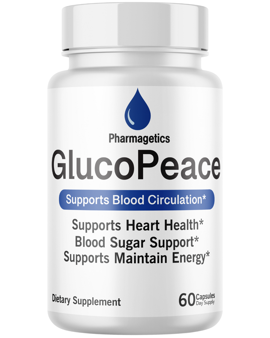 Gluco Peace Blood Circulation Support, Healthy Blood Sugar- 60 Capsules