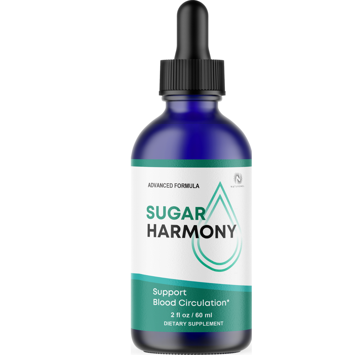 Sugar Harmony Drops – Advanced Blood Circulation Support with L-Arginine, L-Glutamine & L-Tryptophan – Liquid Dietary Supplement