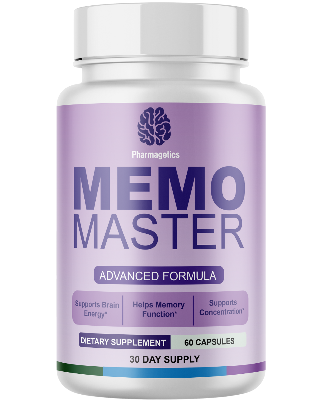 Memo Master Brain Support For Focus & Cognitive Supplement 60 Capsules