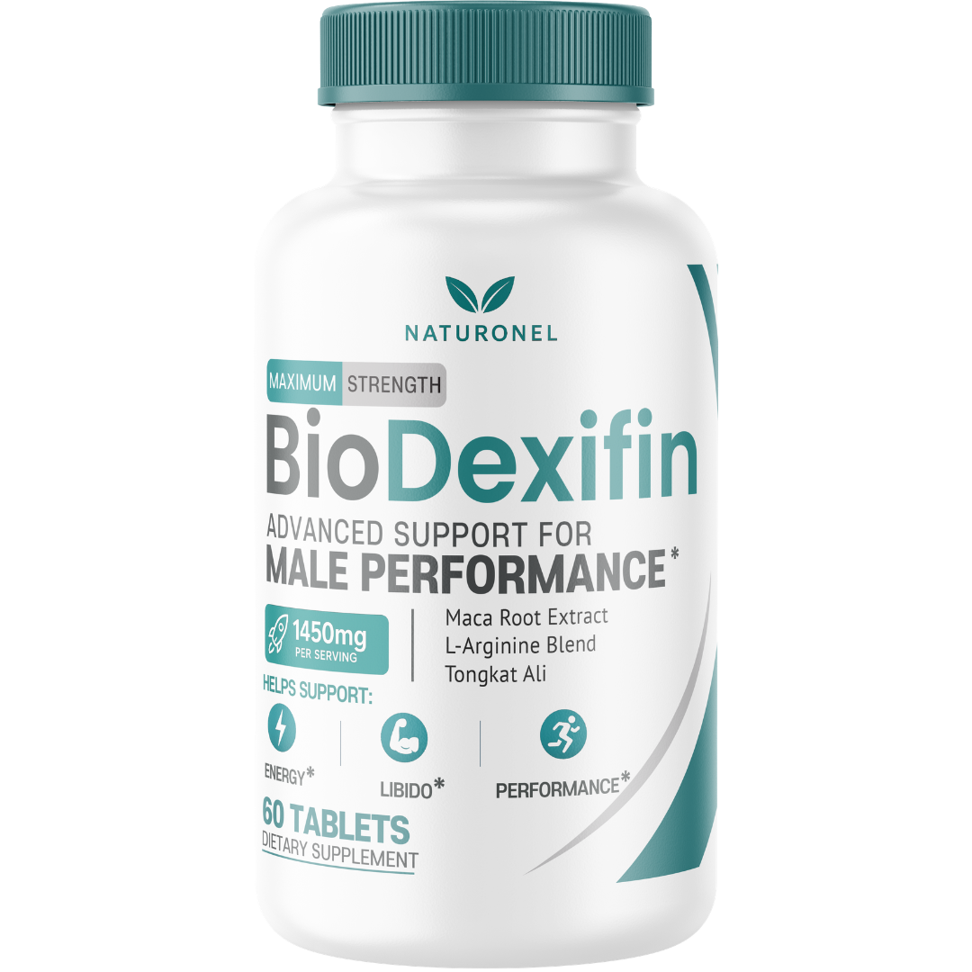 BioDexifin Male Performance Supplement – Advanced Men's Vitality Formula with Tongkat Ali, Maca Root, L-Arginine, Panax Ginseng & Zinc – Energy, Performance & Daily Wellness Support
