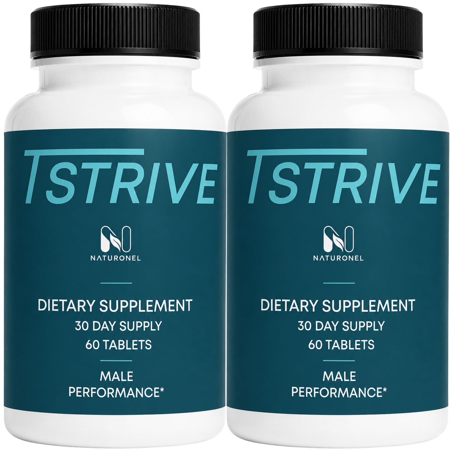 T-Strive Male Performance Supplement for Men – Daily Vitality Formula with Herbal & Nutrient Blend - 2 Bottle
