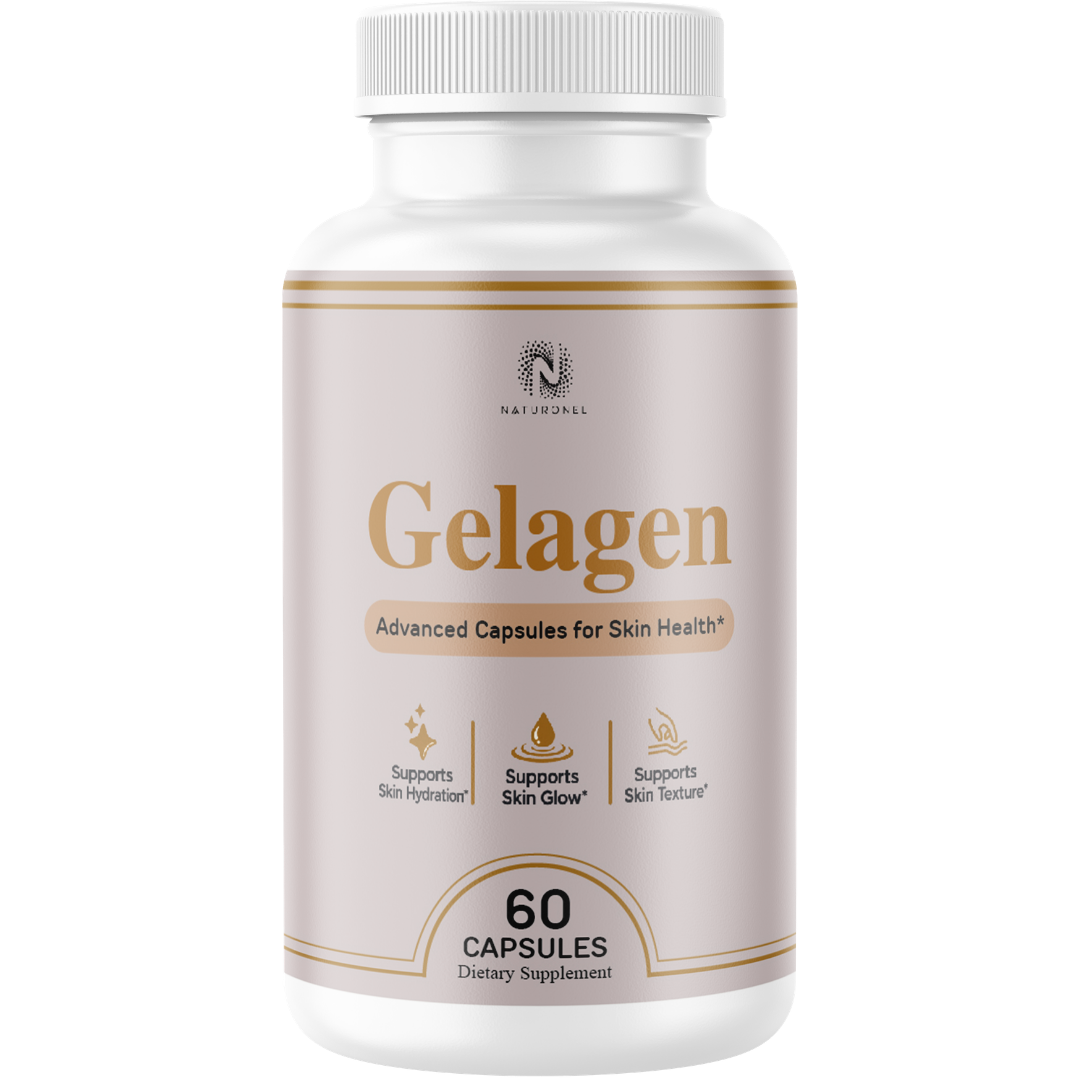 Gelagen Advanced Skin Health Supplement – Skin Hydration, Glow & Texture Support – Biotin 5,000 mcg, Vitamin C, Vitamin E, Vitamins, Minerals & Botanical Blend