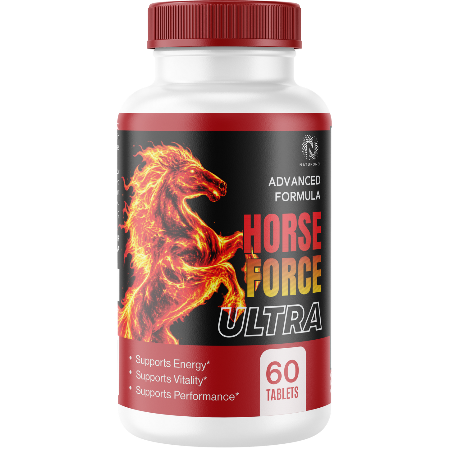 Horse Force Ultra Supplement for Men - Longjack, Maca, L-Arginine, Ginseng & Tribulus Blend with Zinc - Daily Vitality, Energy & Performance Support