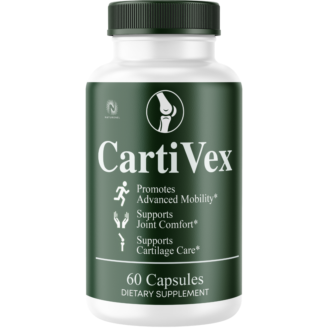 CartiVex Joint Mobility & Flexibility Support – Glucosamine, Chondroitin, Boswellia, Quercetin & Bromelain