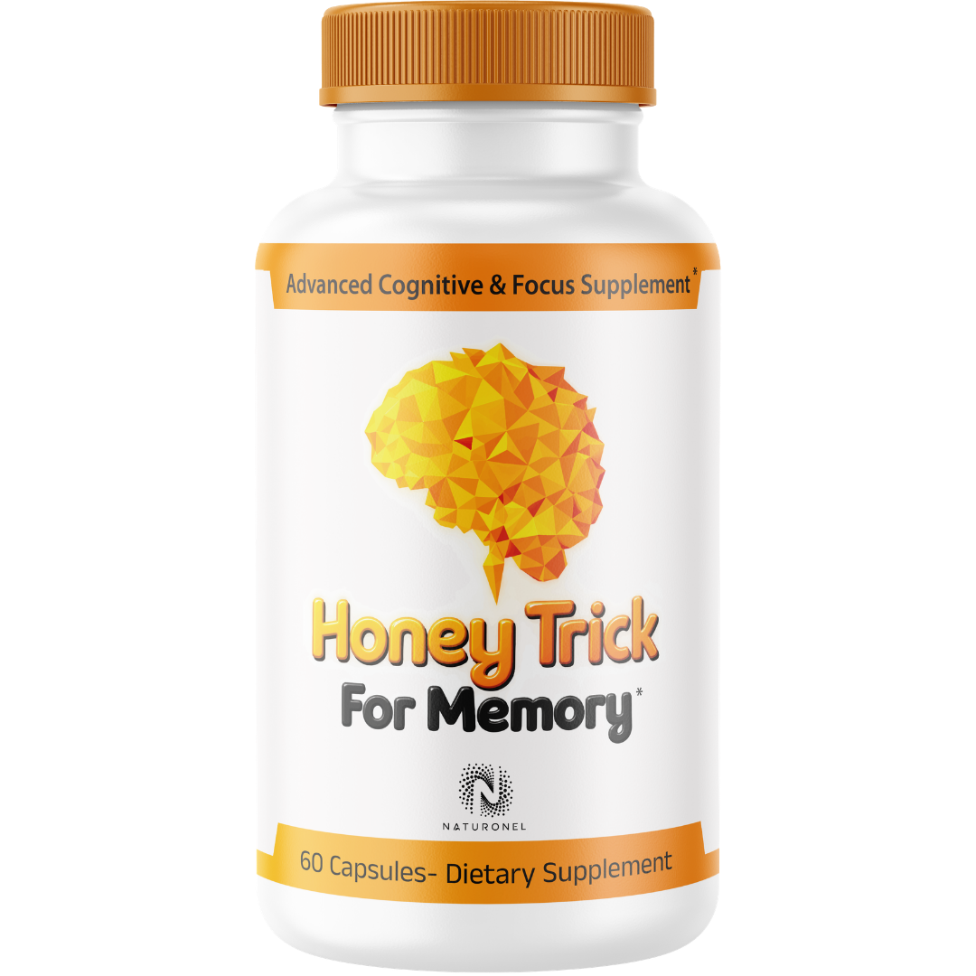 Honey Trick for Memory – Premium Brain, Memory & Focus Support Supplement with DMAE, Choline & Herbal Blend