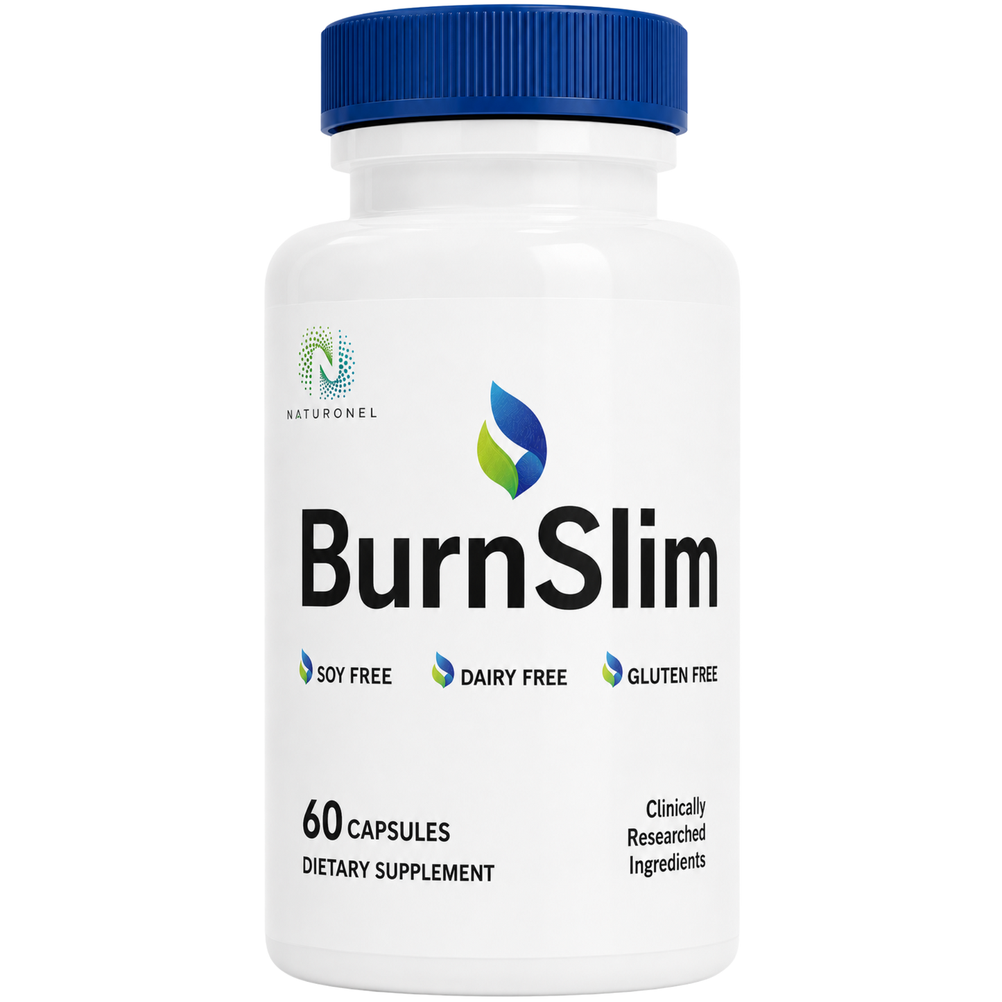 BurnSlim – Premium Multi-Ingredient Formula with Raspberry Ketones, African Mango, Green Tea Extract, Apple Cider Vinegar & Grape Seed Extract, Dietary Supplement