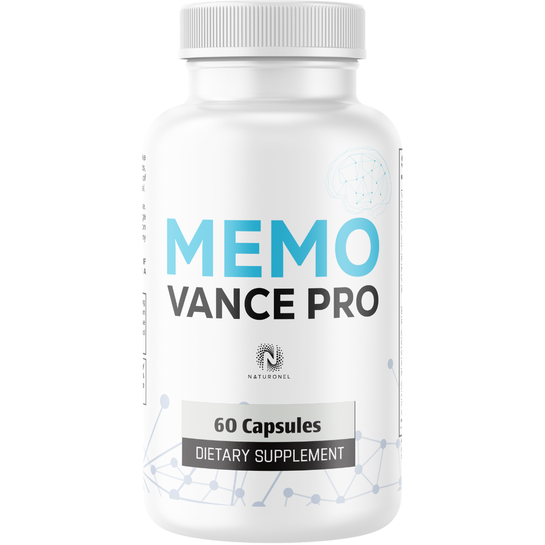 Memo Vance Pro – Daily Brain Health Supplement for Adults, Memory, Focus & Cognitive Support with Bacopa, DMAE, GABA, Huperzine A & Choline