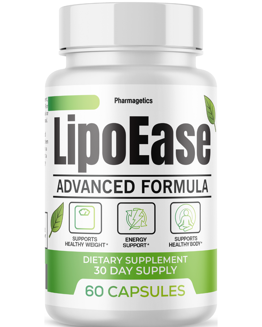 Lipo Ease Healthy Weight Loss Support, Fat Burning Supplement 60 Capsules