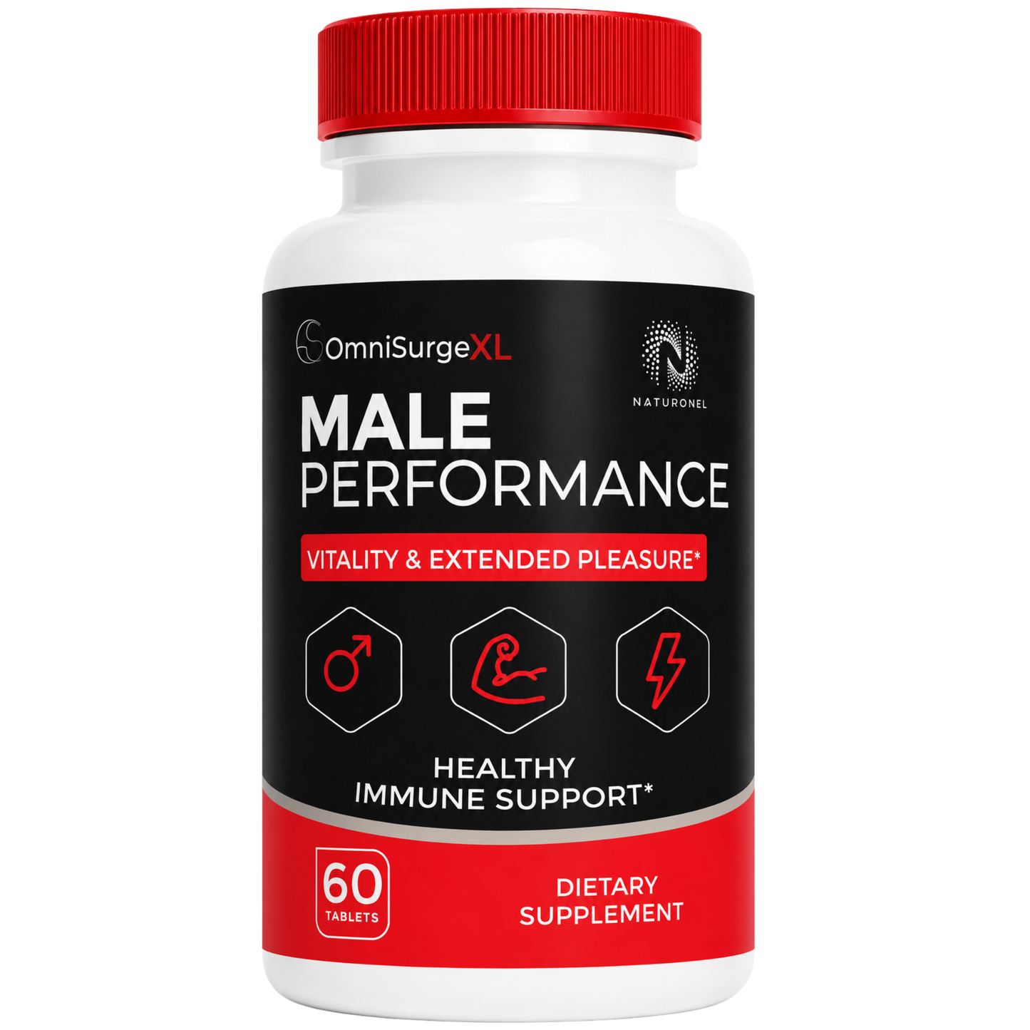 OmniSurgeXL Male Performance – Men's Daily Vitality Formula with Longjack, Maca, L-Arginine, Ginseng, Tribulus, Pumpkin Seed & Zinc