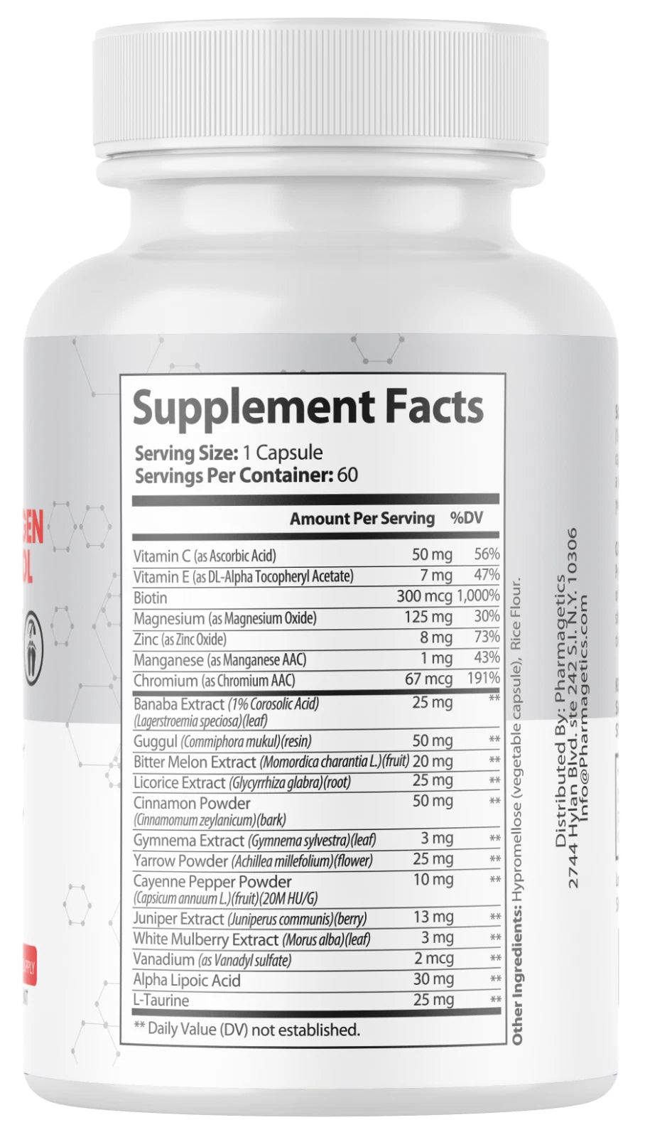 Glyco Guard Blood Sugar Support & Glycogen Control Supplement 60 Capsules