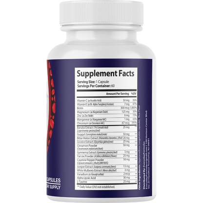Gluco Proven Healthy Blood Sugar Support Formula 60 Capsules