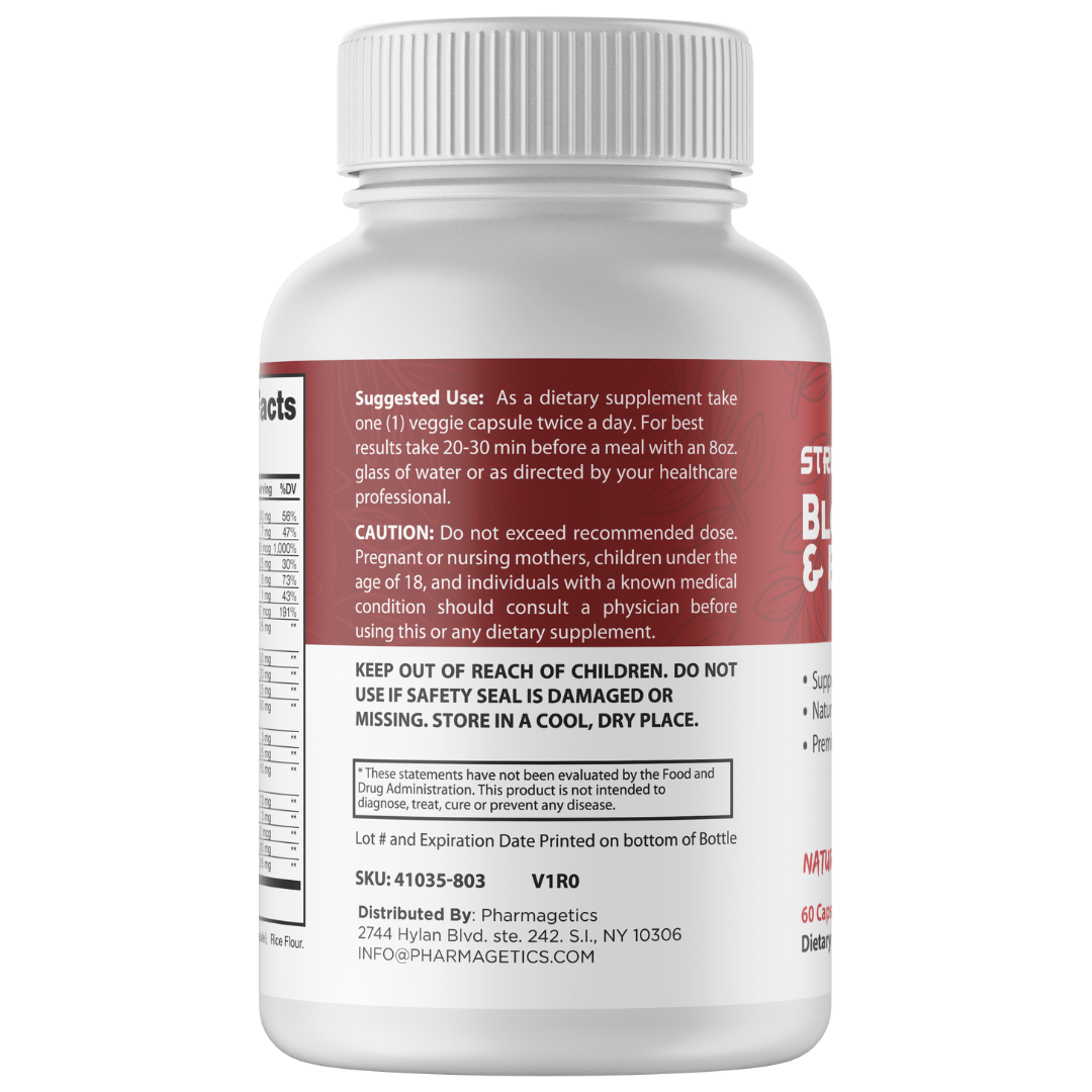 Striction Pro Blood Sugar Health Support Supplement 60 Capsules
