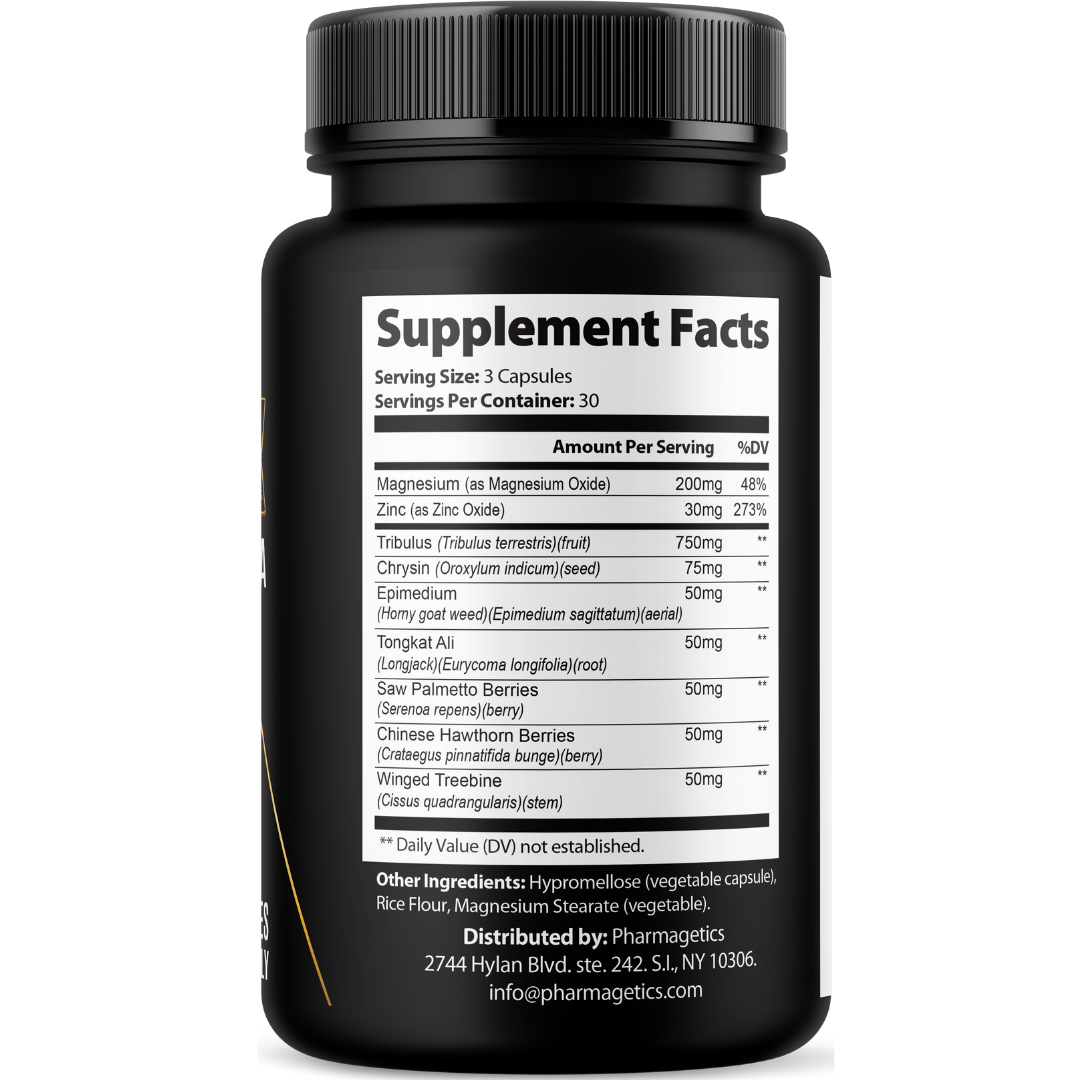 Rambo Max Testo Support, Male Performance Supplement 90 Capsules