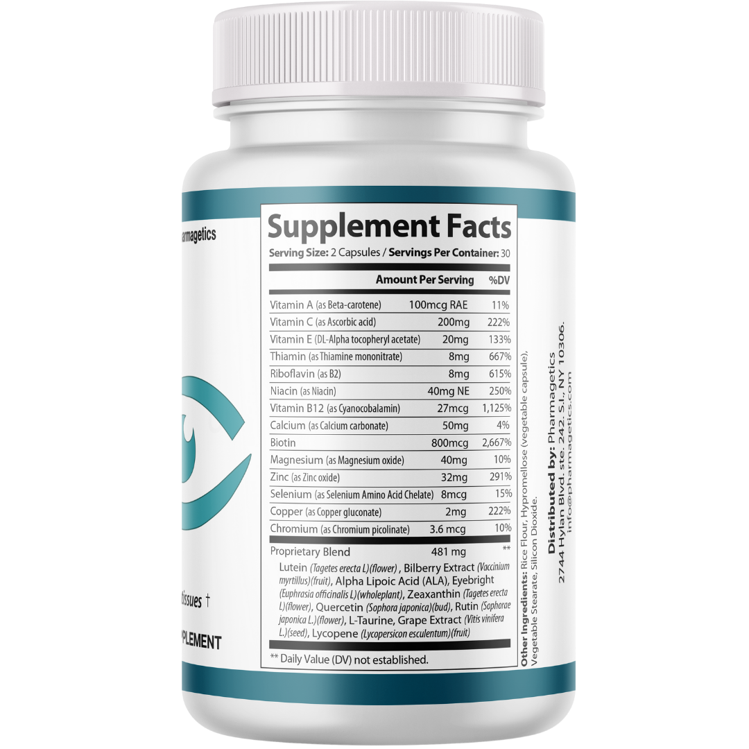 Retina Clear Capsules, RetinaClear Eye Health Support 60 Capsules