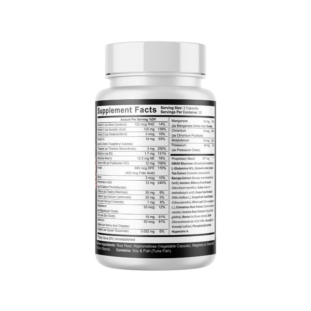 IQ Blast Pro Focus Brain Health Supplement Nootropic Formula 60 Capsules