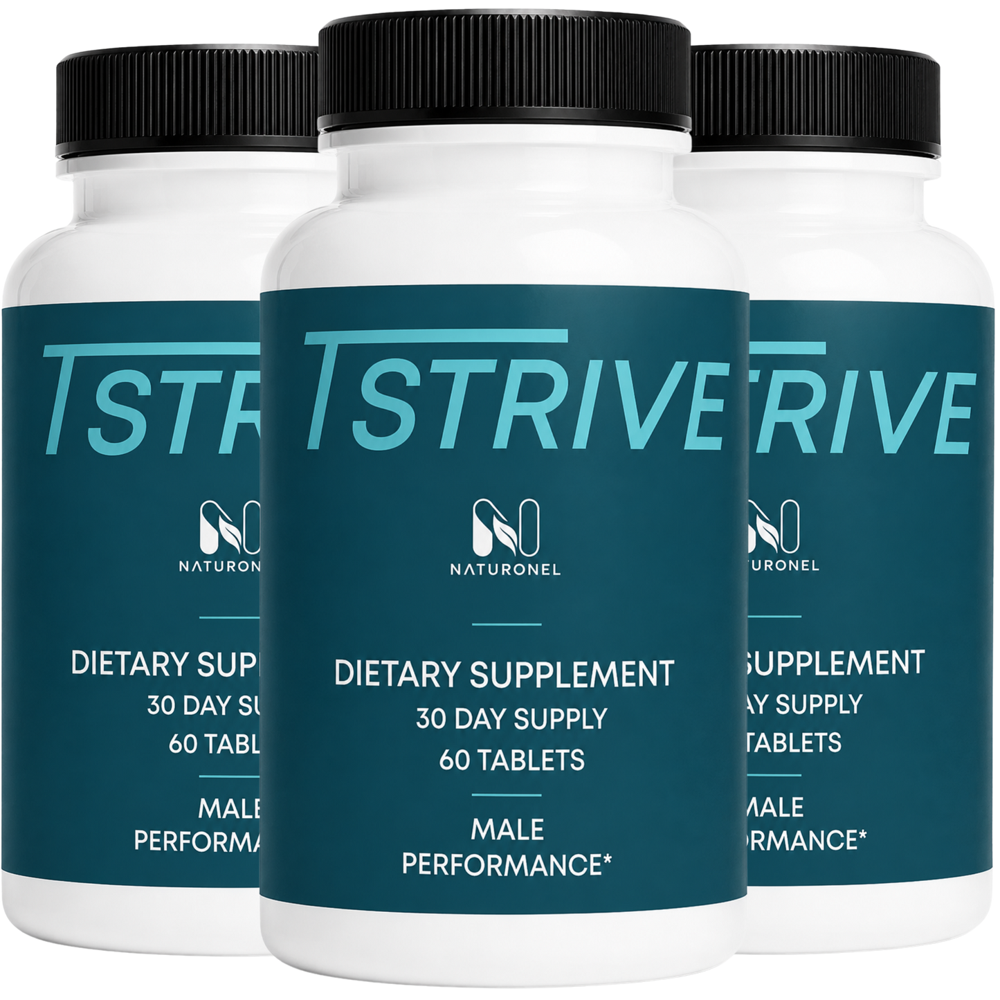 T- Strive Male Performance Supplement for Men – Daily Vitality Formula with Herbal & Nutrient Blend -3 Bottle
