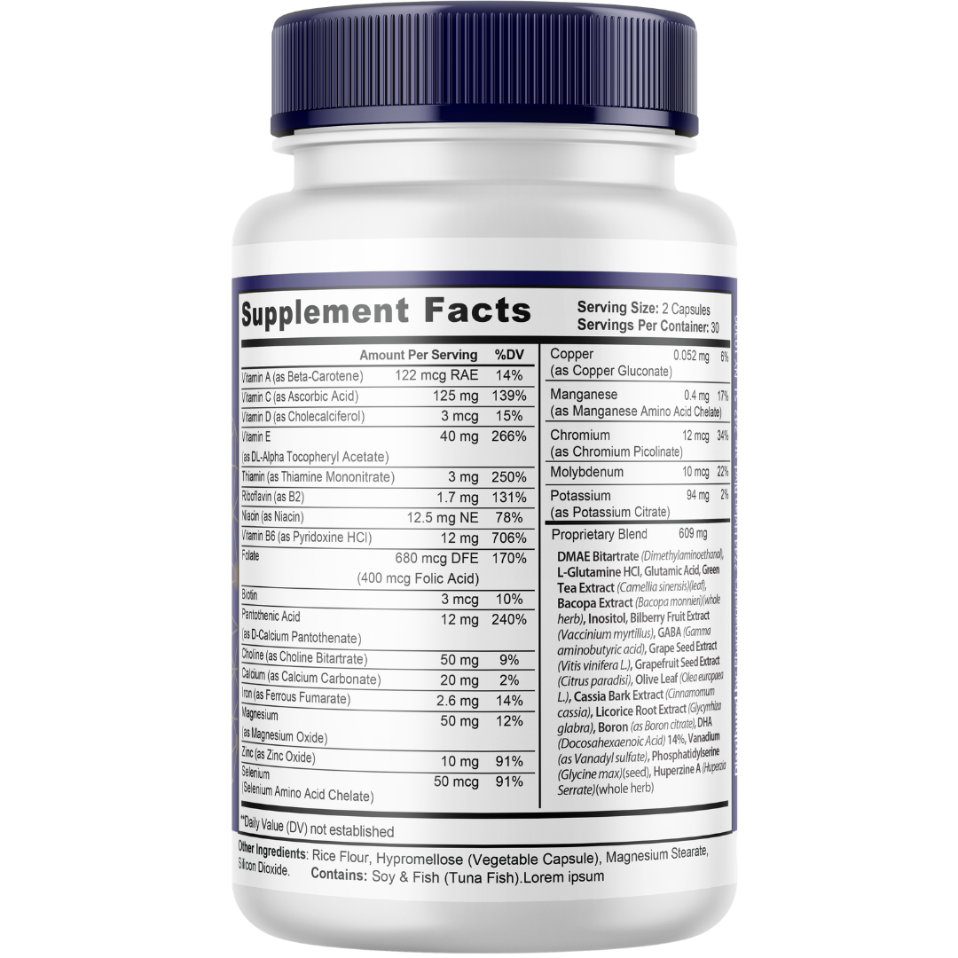 Marobrain Brain Health Support Supplement 60 Capsules