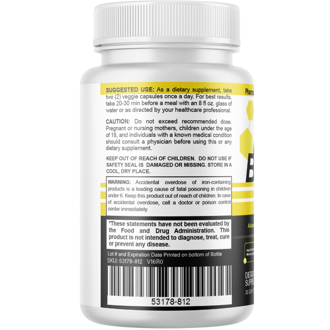 Mind Boost Brain Health Support Supplement 60 Capsules