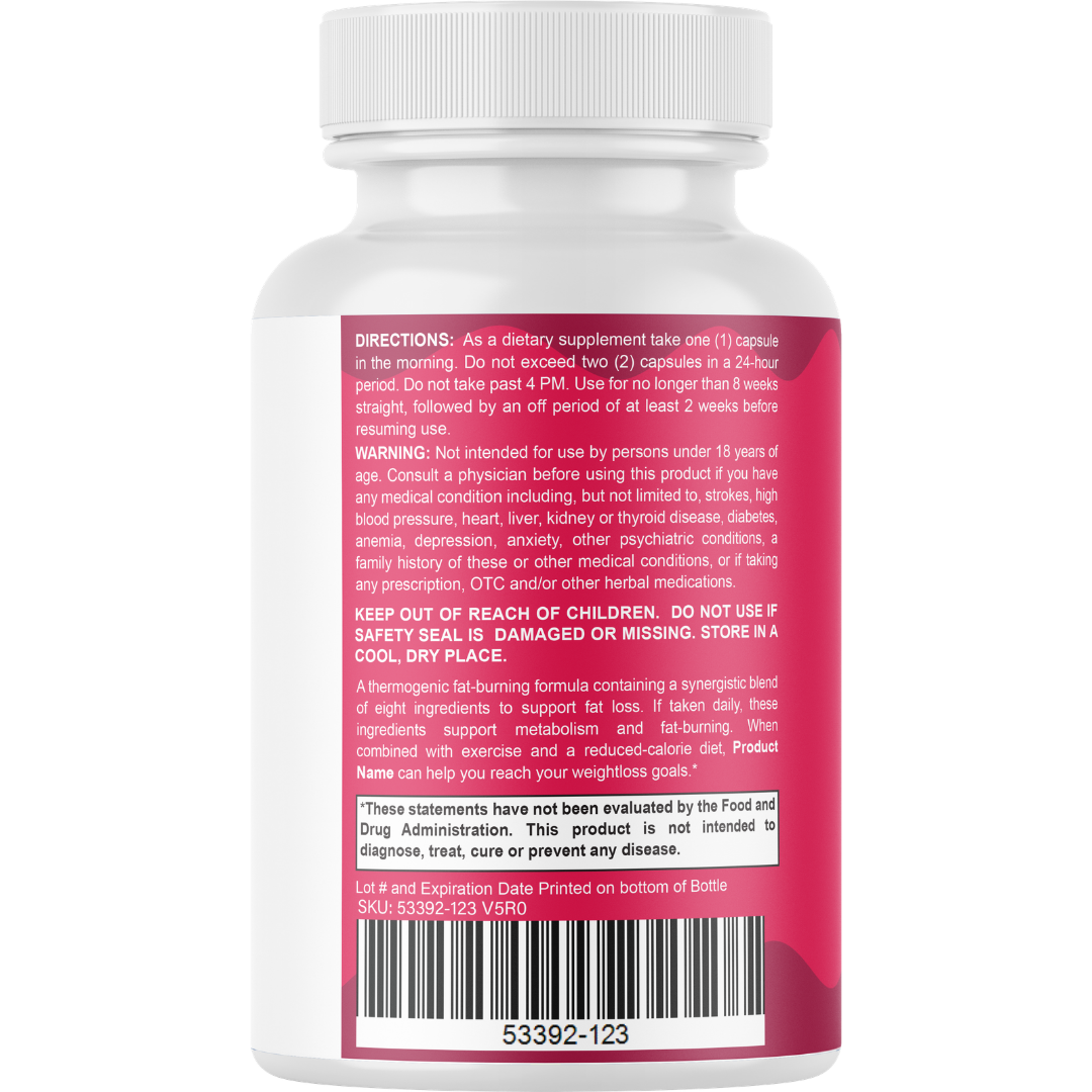 Jelly Lean Fat Burn Support Appetite Control Metabolism Boost 60 Capsules