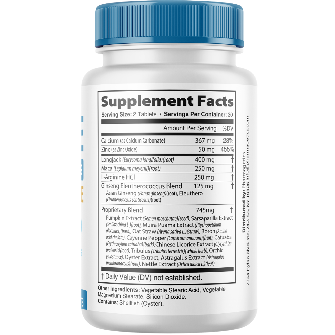 Libicade Male Performance Supplement, Energy Support 60 Tablets