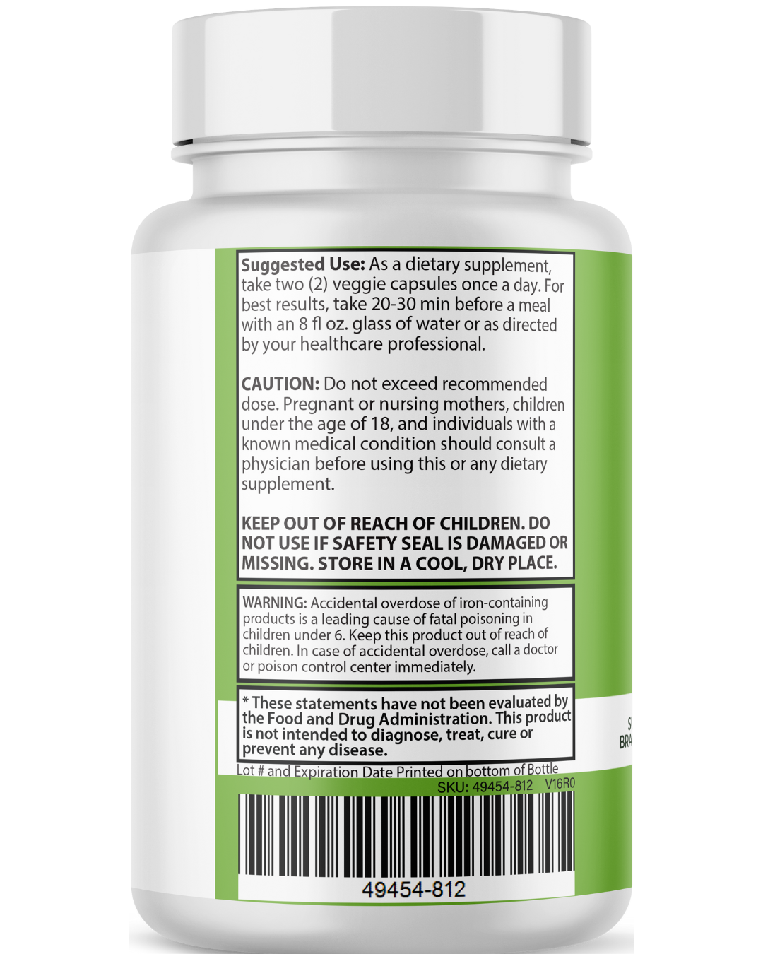 Mind Hero Concentration Support, Brain Health & Energy Supplement 60 Capsules