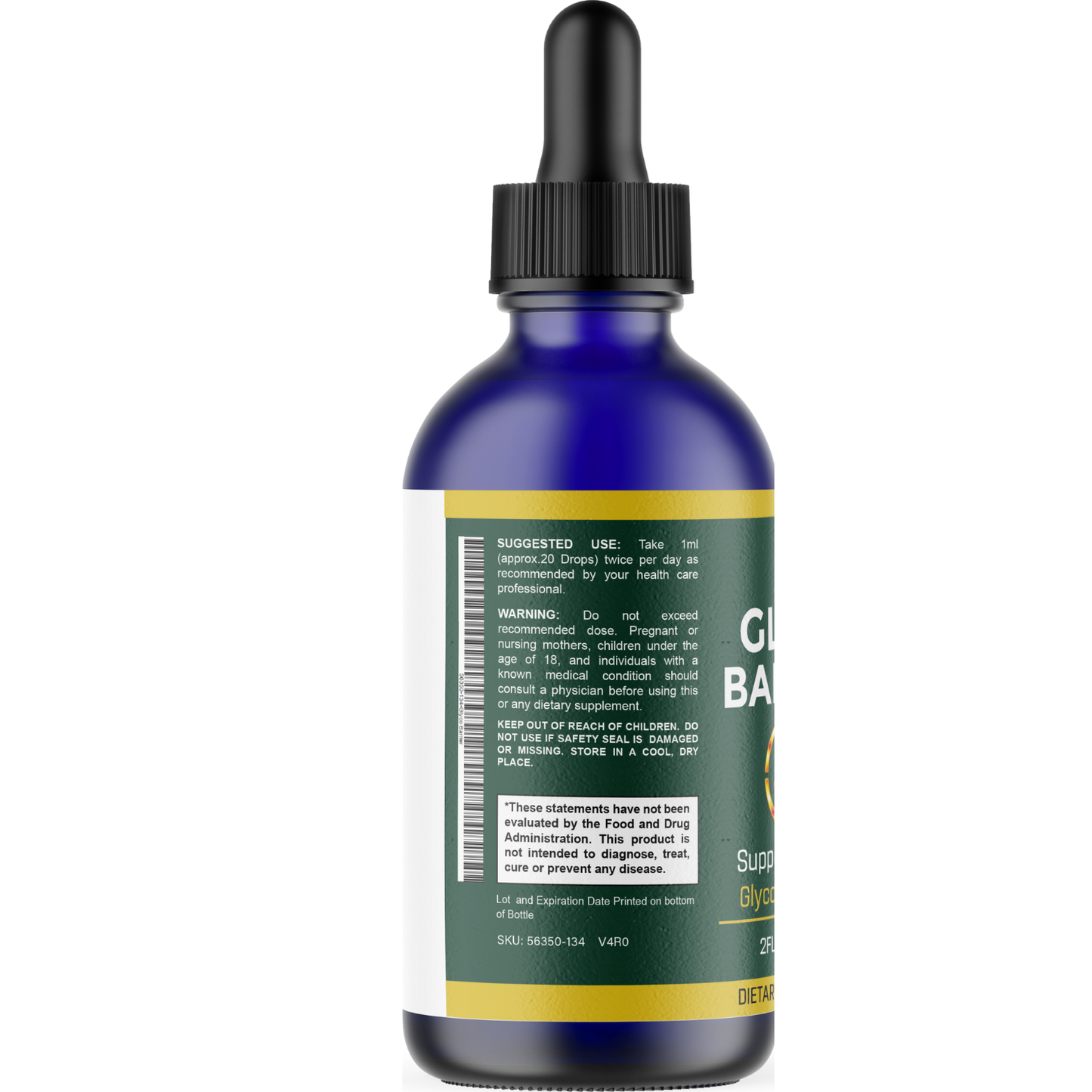 Glyco Barrier (6 Pack) Liquid Drops – Advanced Glyco Circulation Support Formula with L-Arginine HCl, L-Glutamine & L-Tryptophan