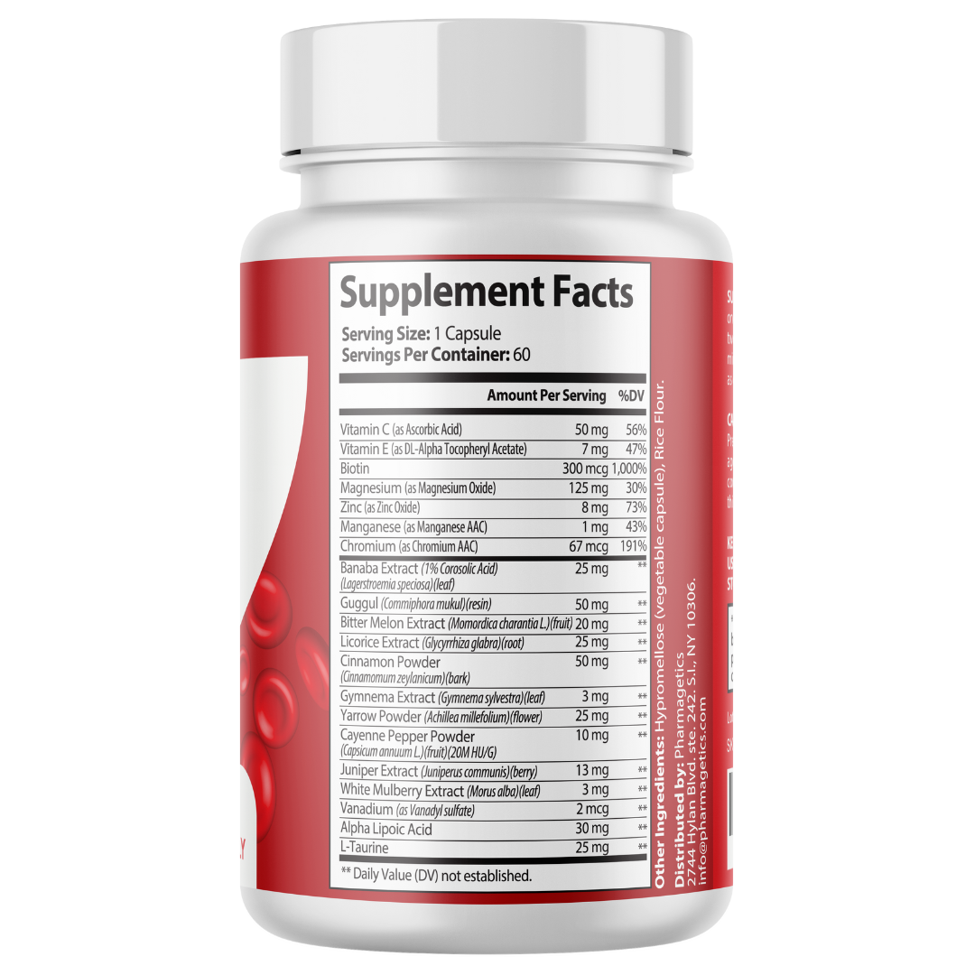 Glucosense Healthy Blood Circulation Support Supplement 60 Capsules