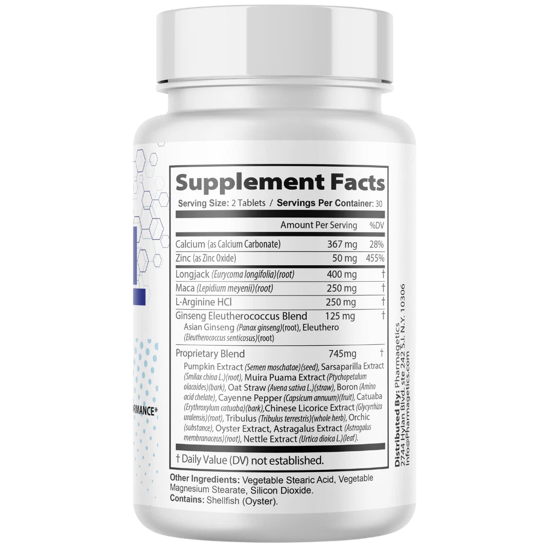 Prime Vigor XL Max Male Performance Supplement - 60 Tablets