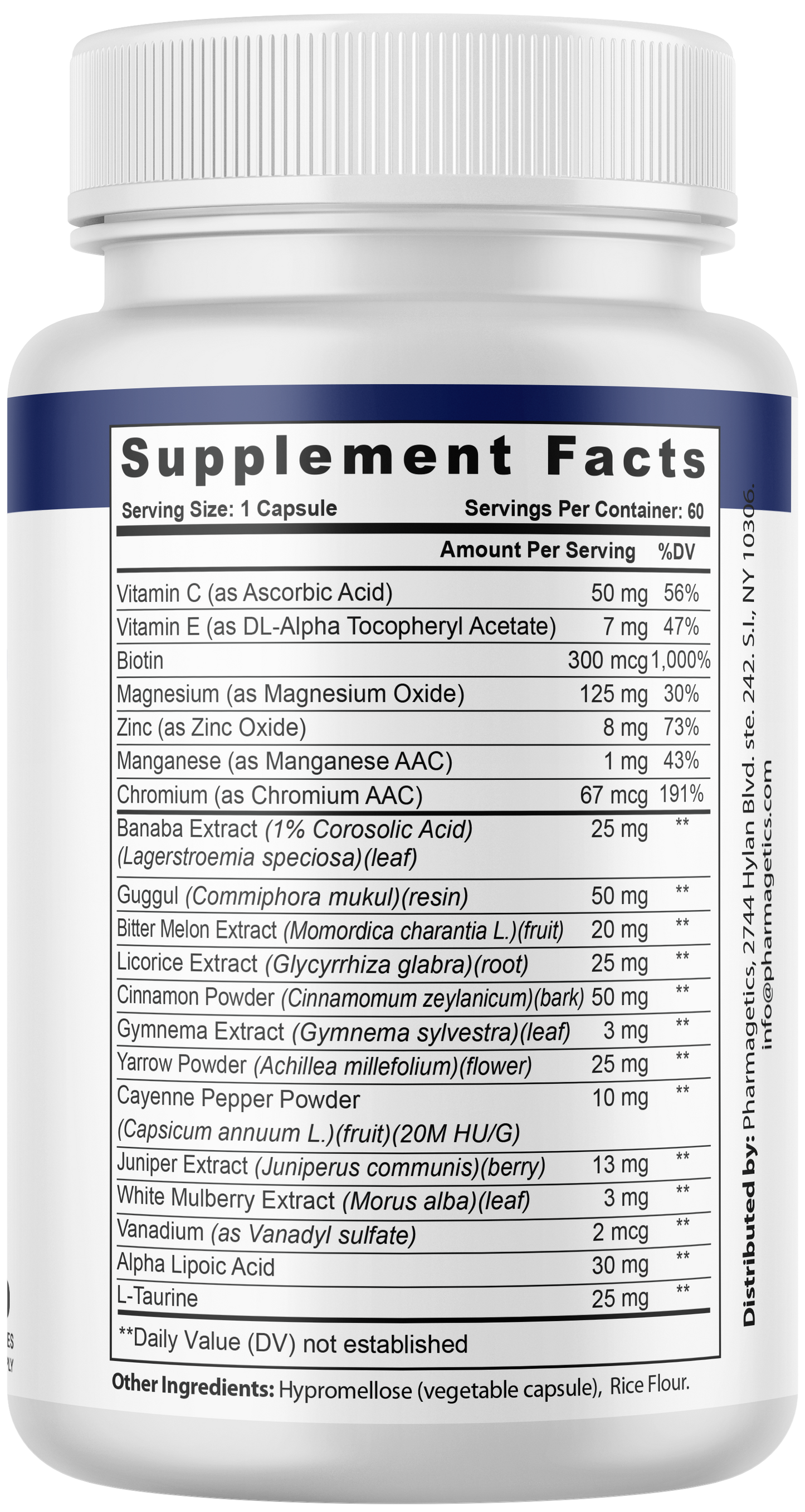 Sugar Fix Healthy Blood Sugar Support, Blood Sugar Formula 60 Capsules