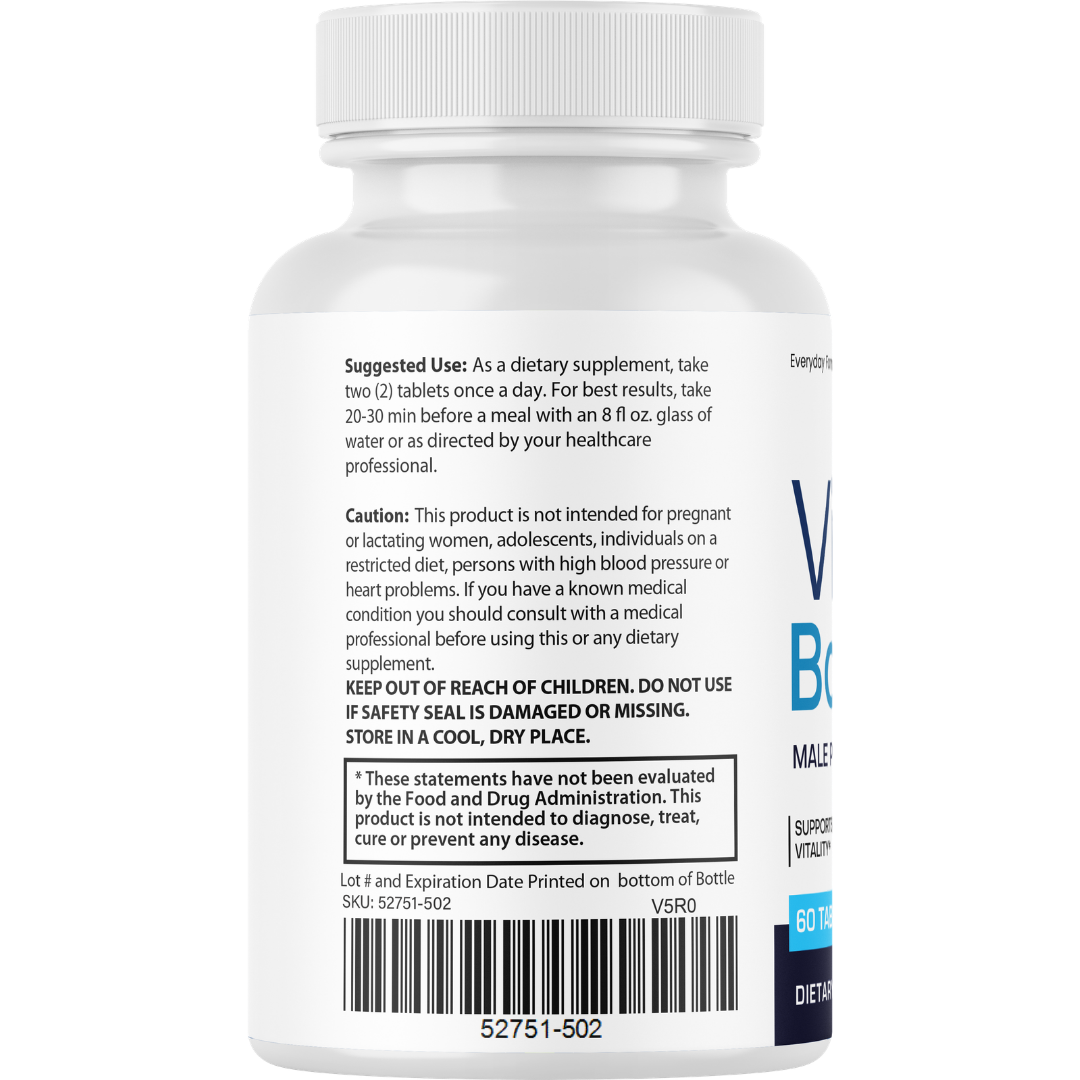 Vital Boost XL Male Performance Support Supplement 60 Tablets