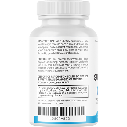 Sugar Switch Blood Sugar & Gut Health Support Supplement 60 Capsules