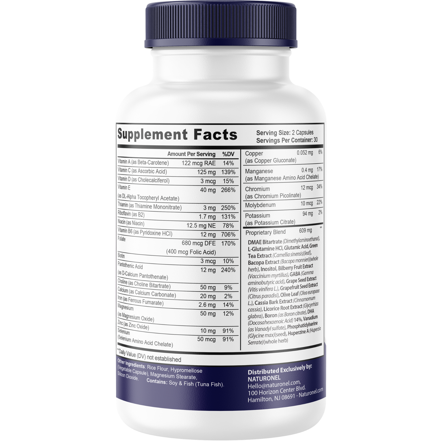 Memocept (4 Pack) Cognitive Support Formula – Brain Health Supplement with DMAE, Bacopa, Phosphatidylserine, GABA, Huperzine A & DHA – Supports Focus, Memory & Mental Clarity