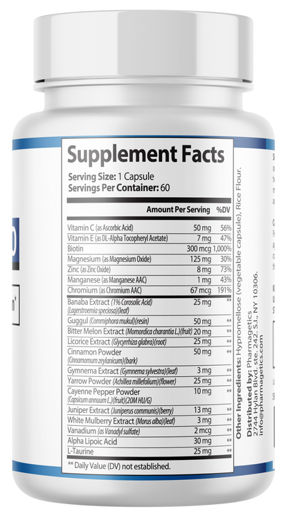 Block Sugar Pro Blood Circulation Support, Blood Balance 60 Capsules