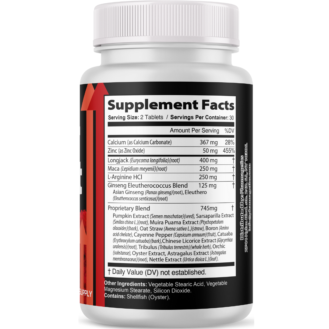 Vigor Boost Male Performance Support Supplement 60 Tablets