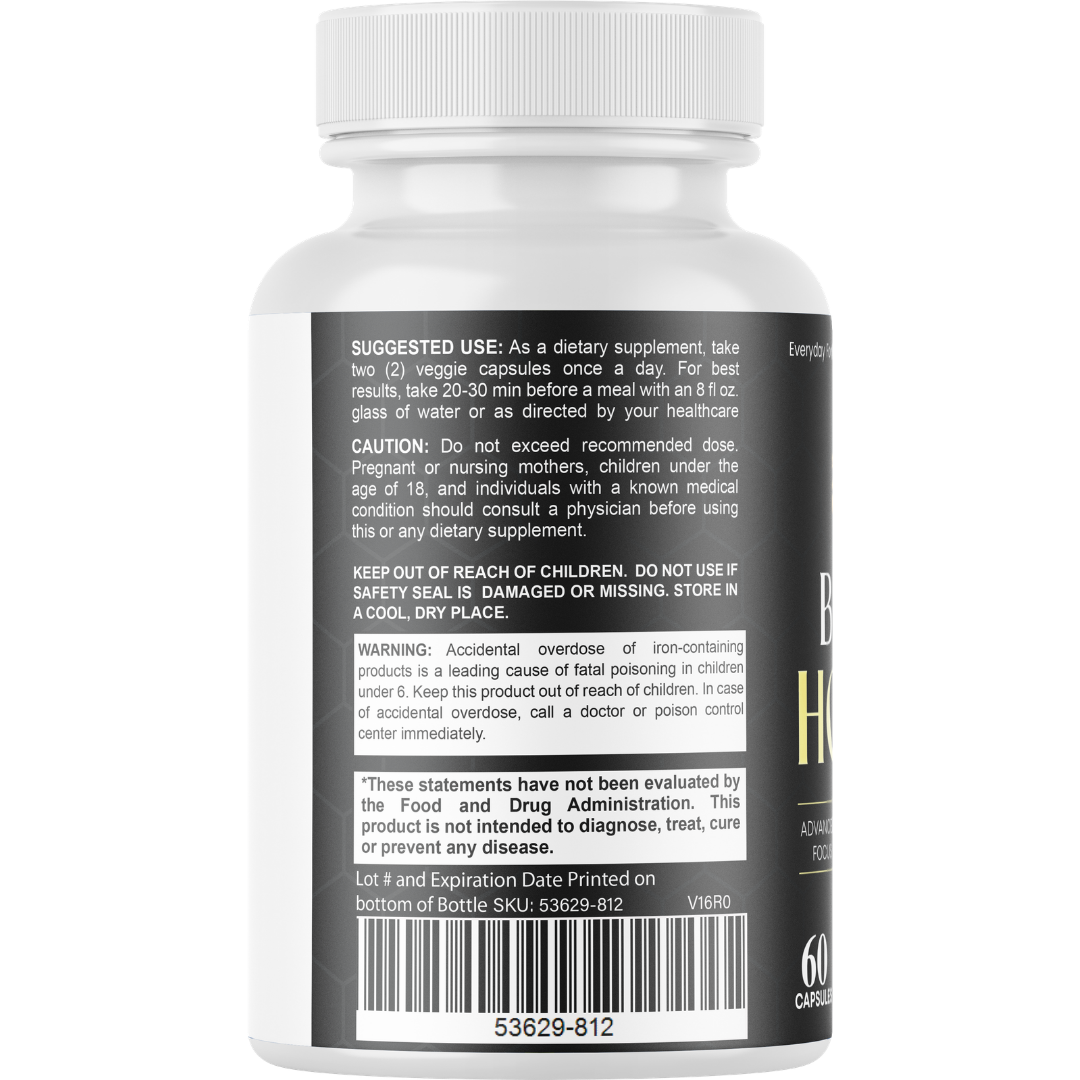 Brain Honey Memory And Clarity Support Supplement 60 Capsules