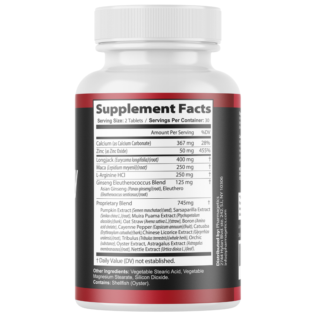 Max Virility Male Performance Support Supplement 60 Tablets