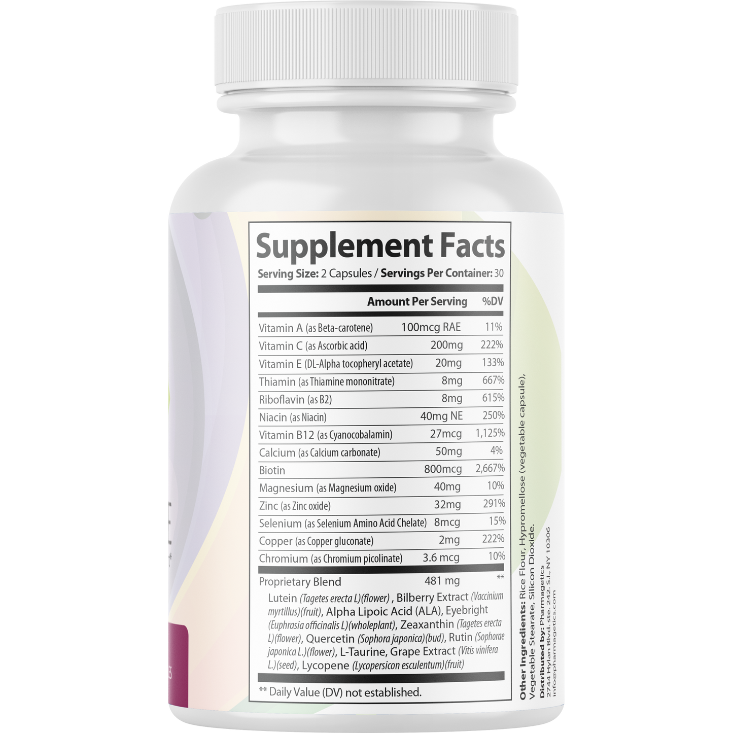 Provisine Vision and Eye Health Support Supplement 60 Capsules