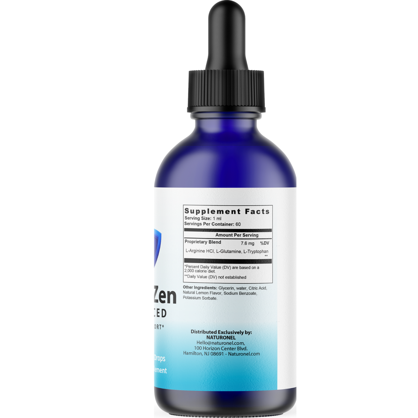 GlucoZen (12 Pack) Advanced Blood Support Drops – Liquid Dietary Supplement with L-Arginine HCl, L-Glutamine & L-Tryptophan