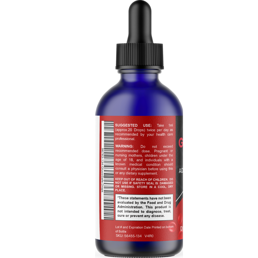 GlucoSafe Advanced Liquid Drops (3 Pack) – Triple Amino Acid Formula with L-Arginine, L-Glutamine & L-Tryptophan