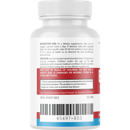 Trusted Relief Blood Support for Managing Sugar & Pressure Levels 60 Capsules