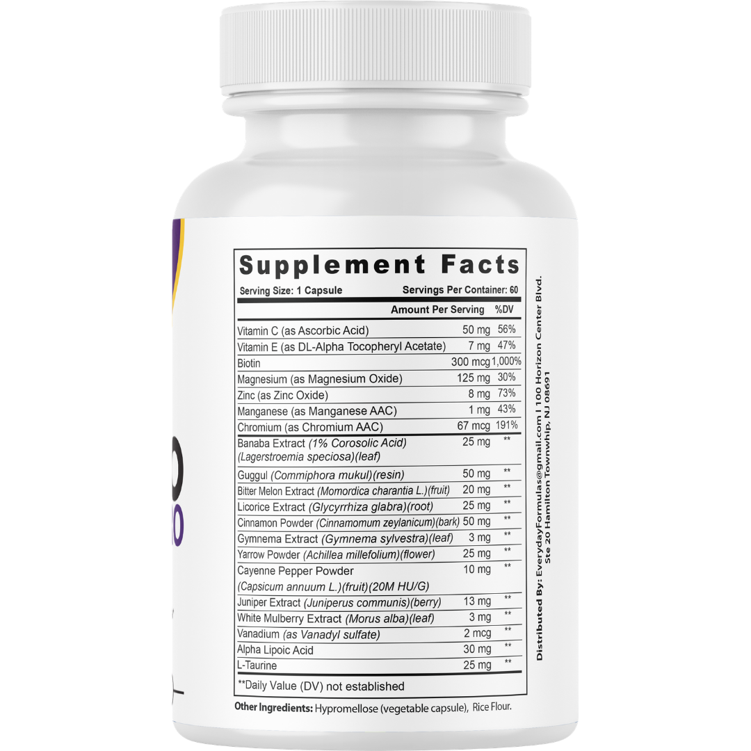 Gluco Shield Pro Blood Health Support Supplement 60 Capsules
