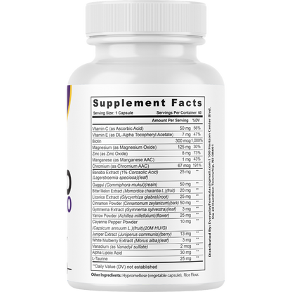 Gluco Shield Pro Blood Health Support Supplement 60 Capsules