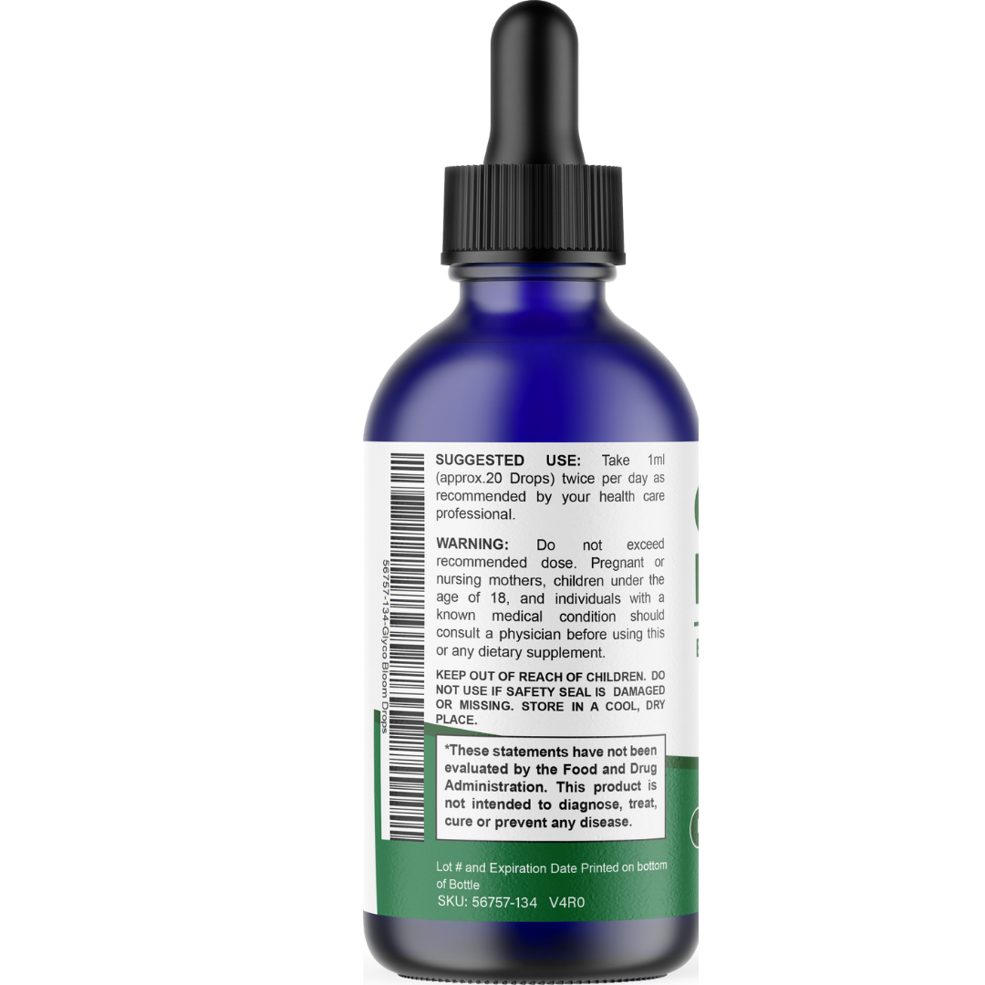 Glyco Bloom Liquid Blood Sugar Support Drops – L-Arginine HCl, L-Glutamine & L-Tryptophan Formula – Natural Lemon Flavor