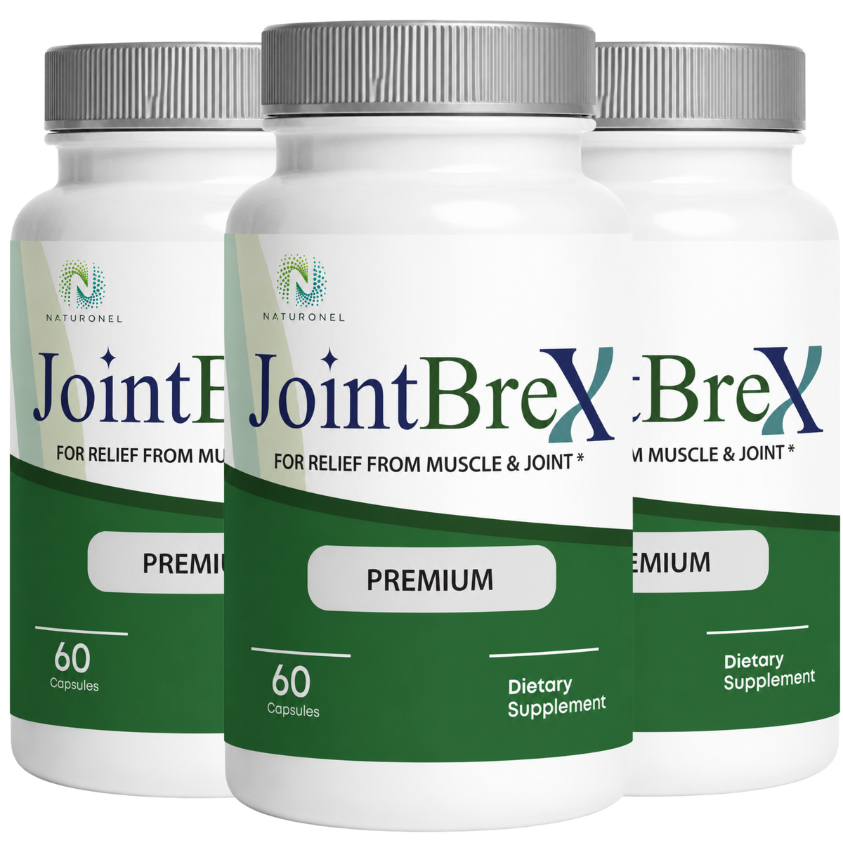 JointBreX Joint Support Supplement – Glucosamine, Chondroitin, MSM, Turmeric, Boswellia & Hyaluronic Acid – Joint Mobility & Cartilage Support – 3 Bottle