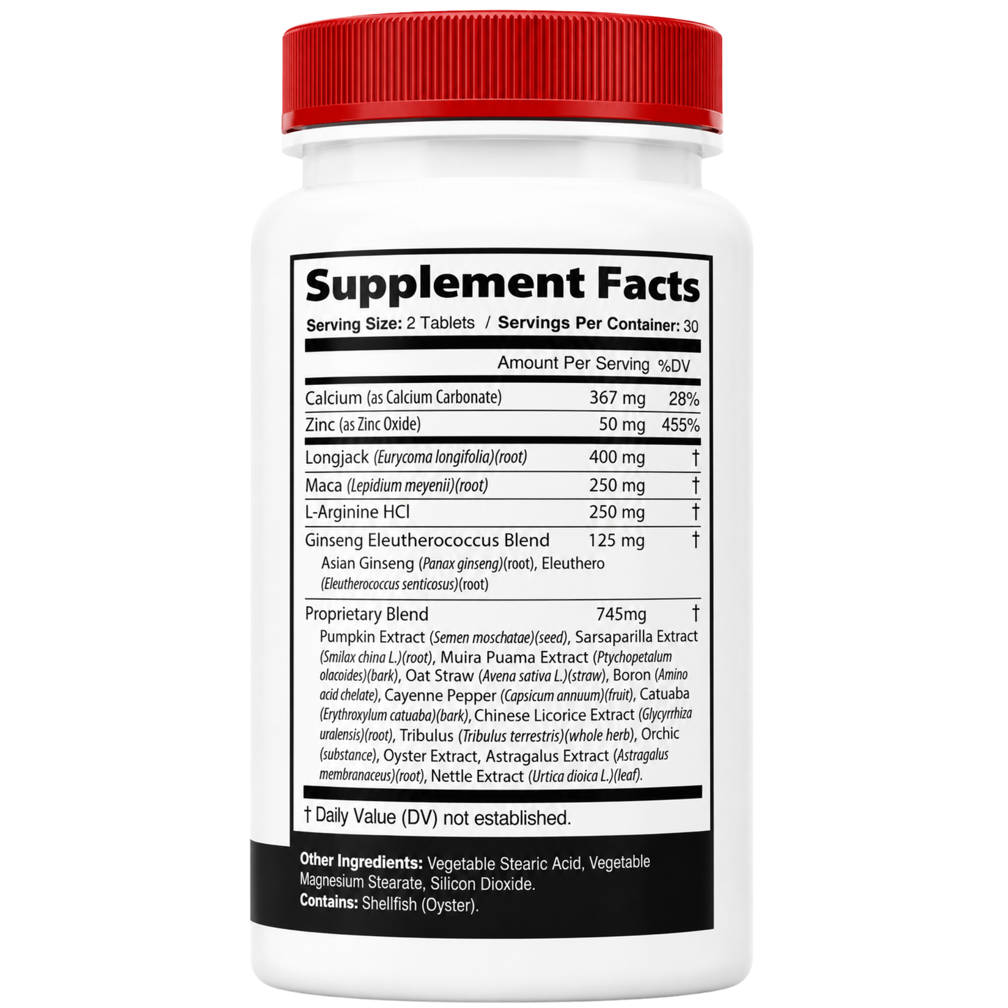Horse Peak Gelatin Tablets (2 Pack) Premium Multi-Ingredient Formula with Longjack, Maca, L-Arginine, Ginseng, Zinc & Calcium, Daily Wellness Supplement